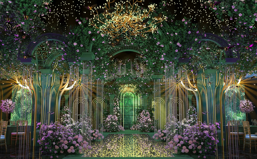 周至奇妙森林婚礼堂效果展示