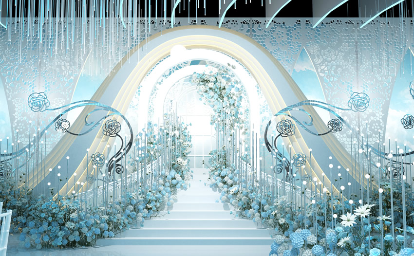 周至釡香烙馍村水晶厅效果展示